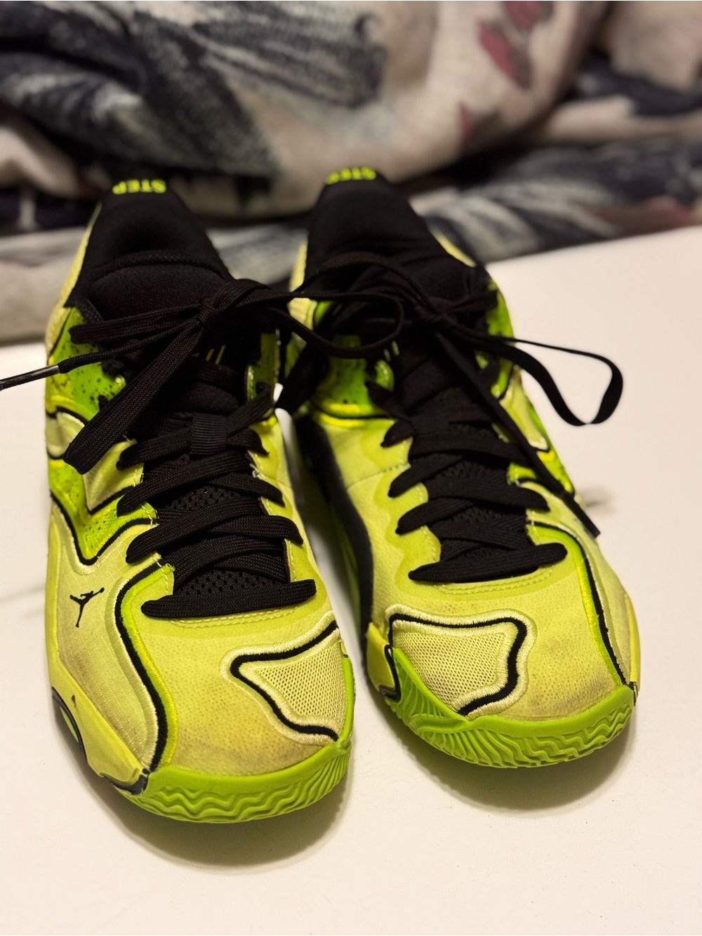Jayson Tatum Kids Sneakers - Neon green/Black
